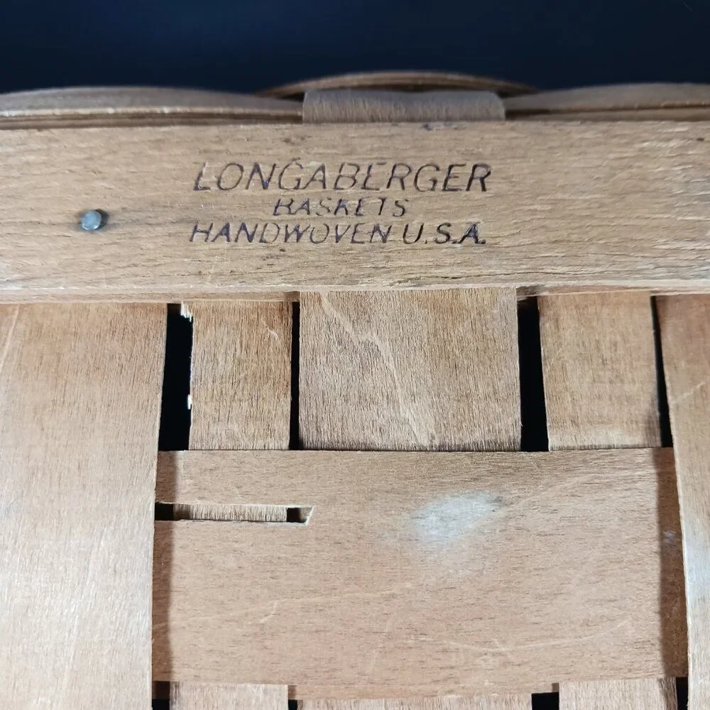 Longaberger 1988 Bread Basket Cottagecore Vintage Decor